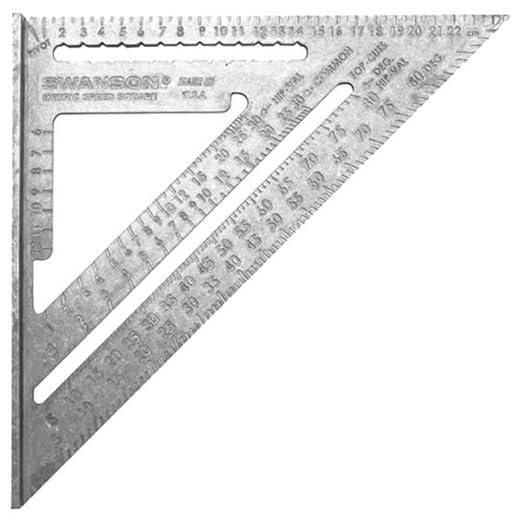 Swanson Metric Speed Square, Aluminium, 25 cm