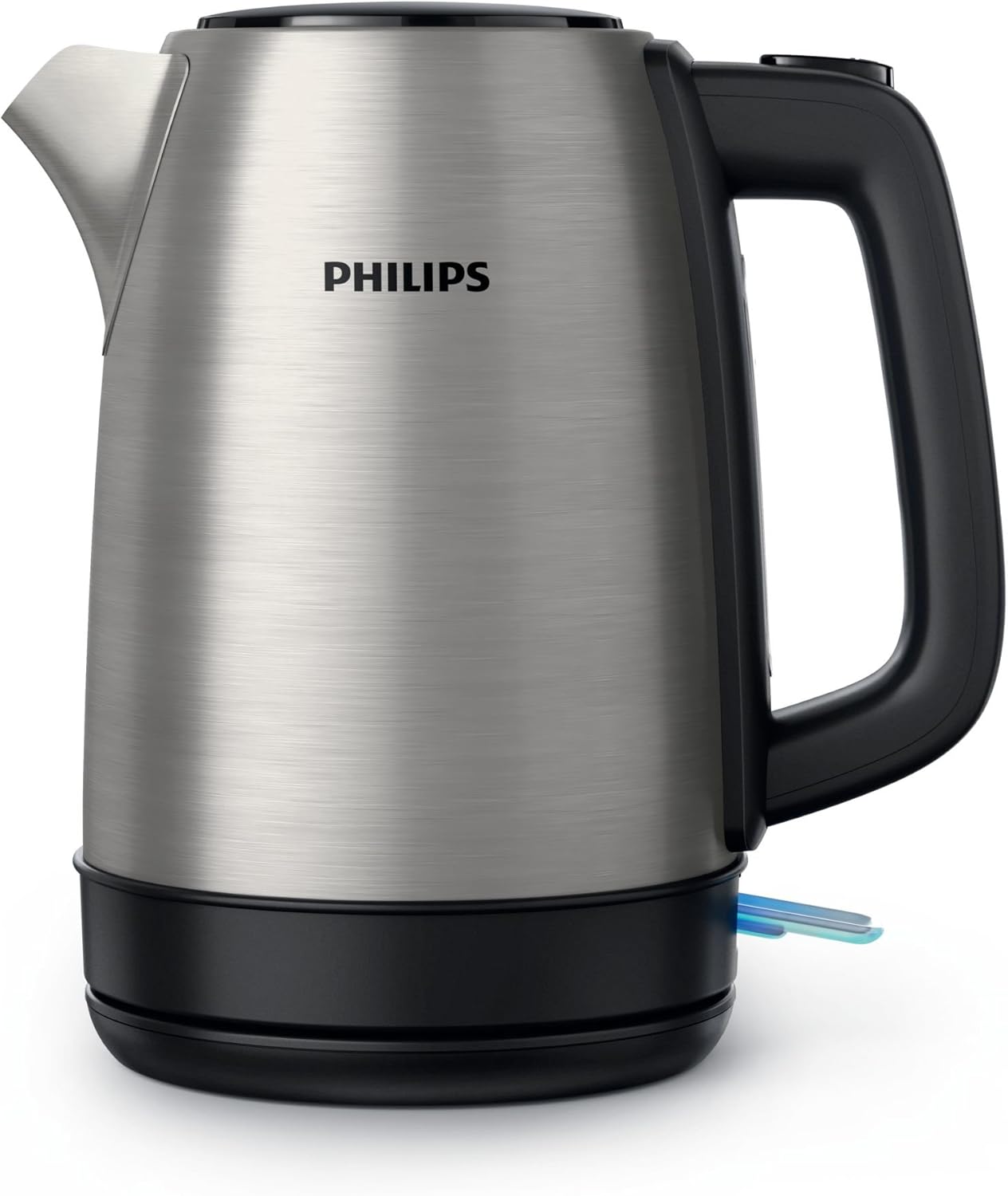 Philips Electric Kettle - 1.7L Capacity, Spring Lid, Indicator Light, Pirouette Base, Stainless Steel, - HD9350/92